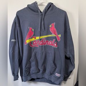 2014 St. Louis Cardinals MLB Stitches Gray Hoodie Size Large